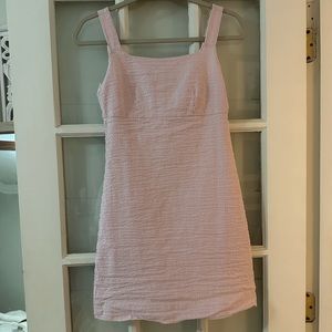 Pink Seersucker J. Crew Mini Dress. Size 0P
